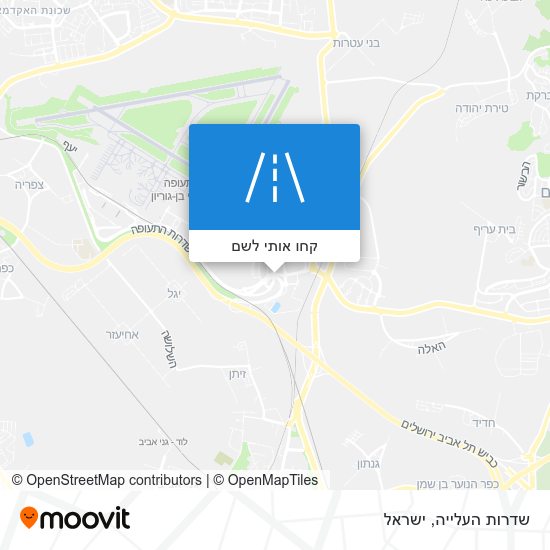 מפת שדרות העלייה