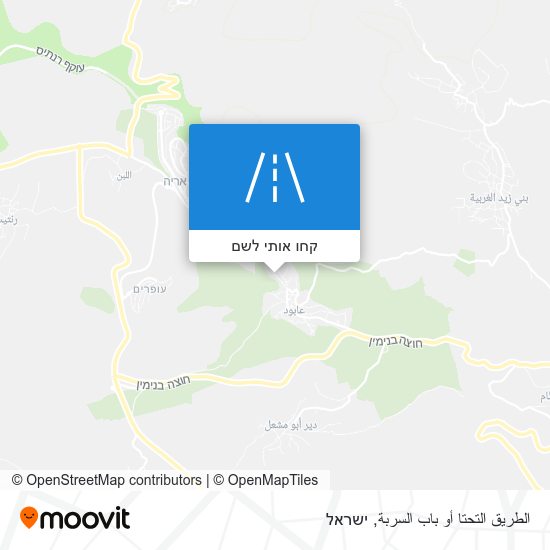 מפת الطريق التحتا أو باب السربة