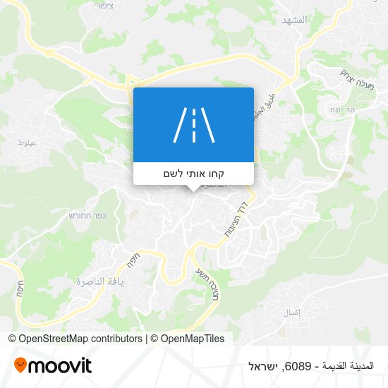 מפת المدينة القديمة - 6089