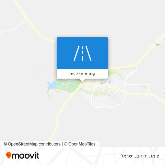 מפת צומת ירוחם