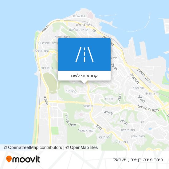 מפת כיכר מינה בן-צבי