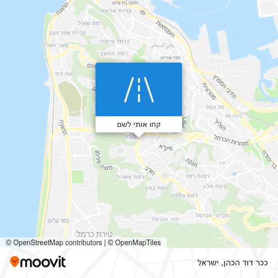 מפת ככר דוד הכהן