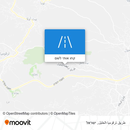 מפת طريق ترقوميا-الخليل