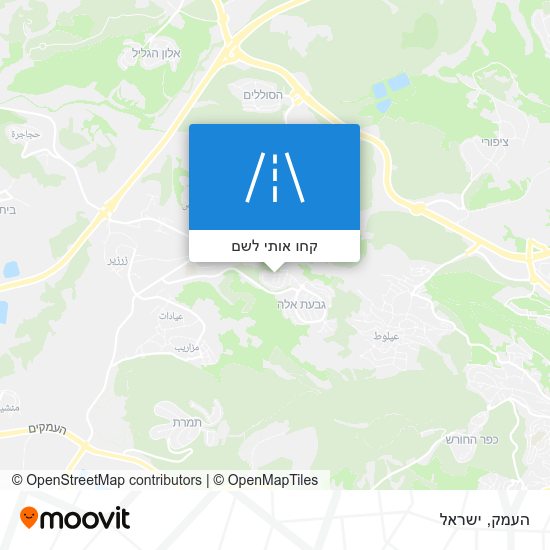 מפת העמק