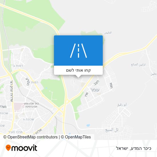 מפת כיכר המדע
