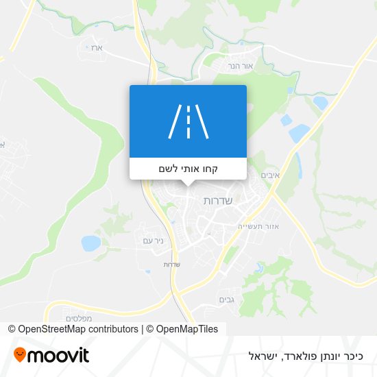 מפת כיכר יונתן פולארד