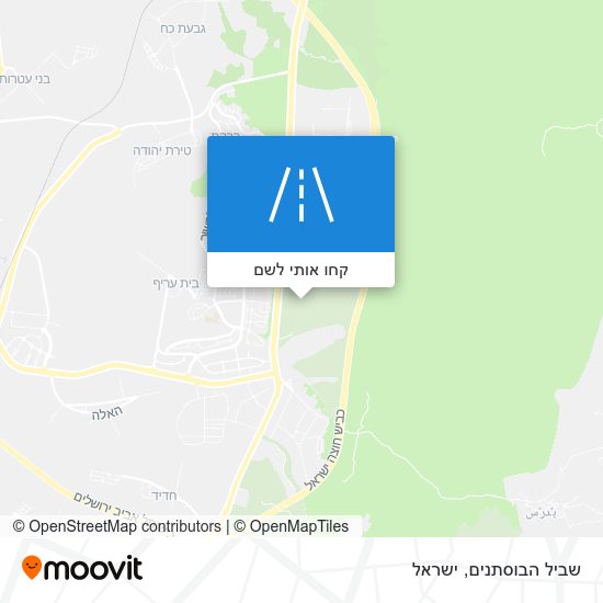 מפת שביל הבוסתנים