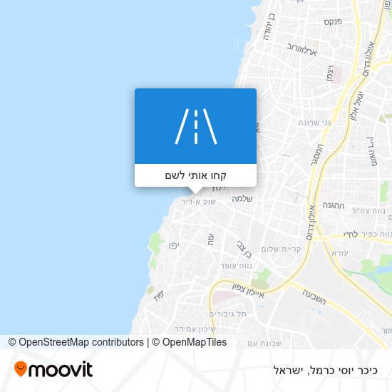 מפת כיכר יוסי כרמל