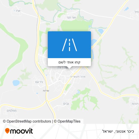 מפת כיכר אנטוני