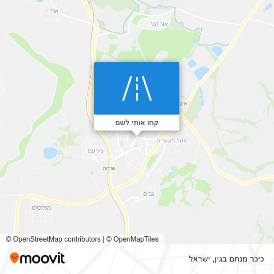 מפת כיכר מנחם בגין