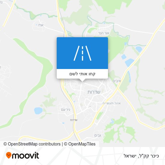 מפת כיכר קק"ל