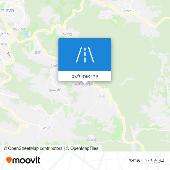 מפת شارع ١٠٢