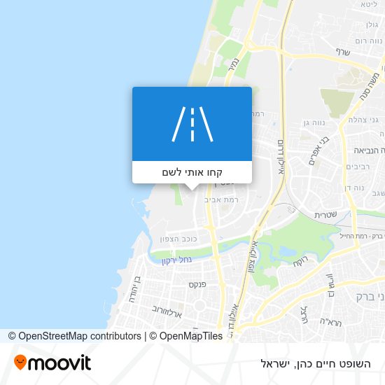 מפת השופט חיים כהן