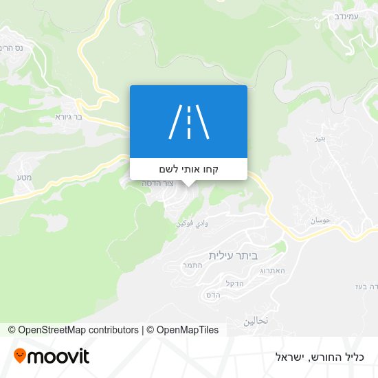 מפת כליל החורש