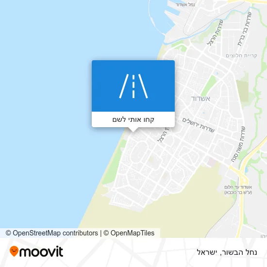 מפת נחל הבשור