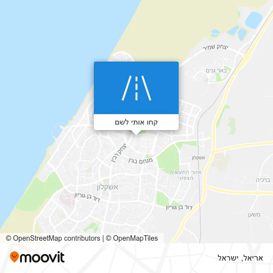 מפת אריאל