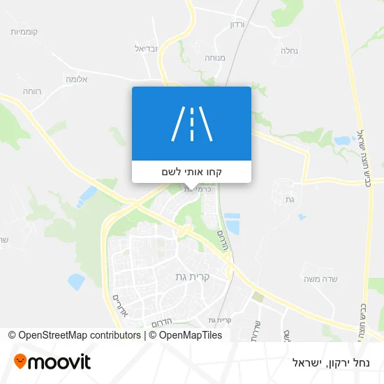 מפת נחל ירקון