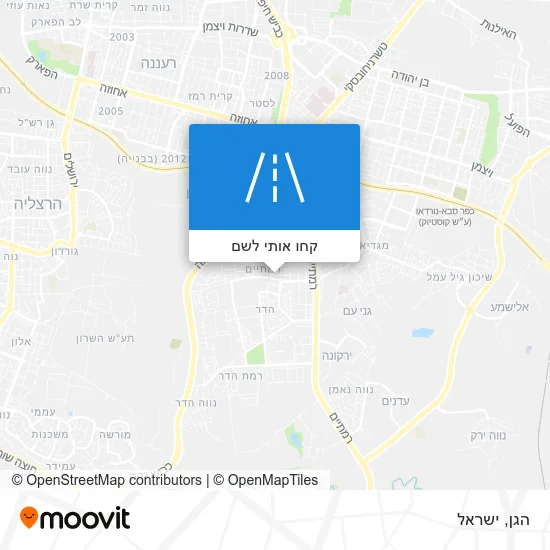 מפת הגן