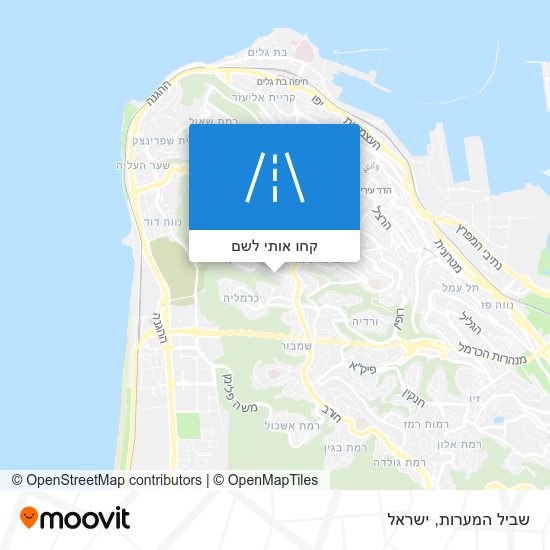 מפת שביל המערות