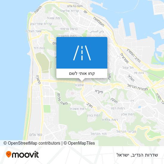 מפת שדרות הנדיב