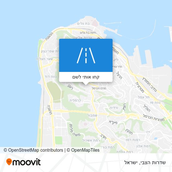 מפת שדרות הצבי