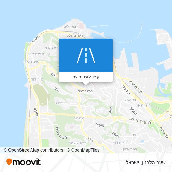 מפת שער הלבנון
