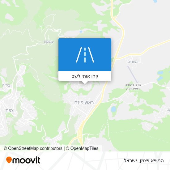 מפת הנשיא ויצמן