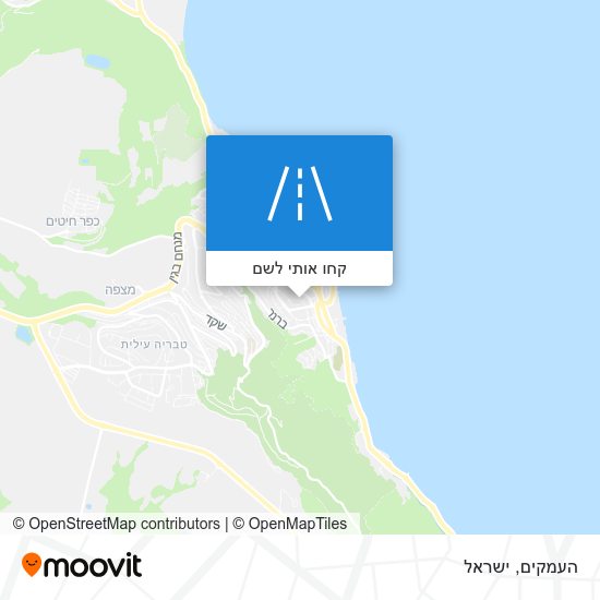 מפת העמקים