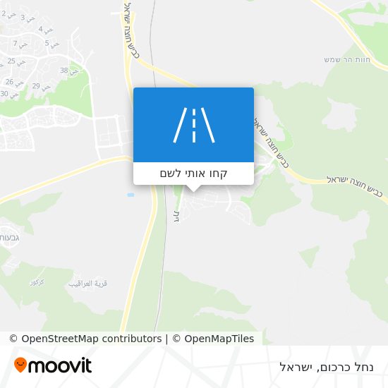 מפת נחל כרכום