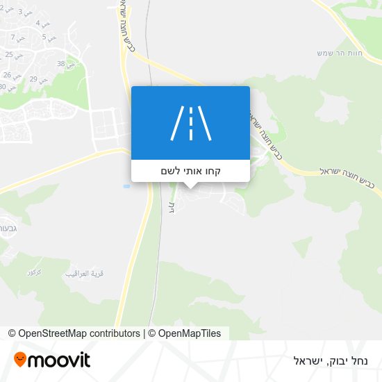 מפת נחל יבוק