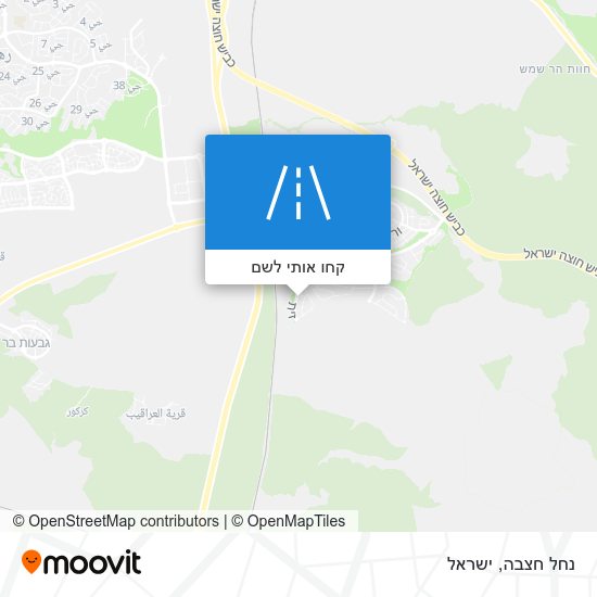 מפת נחל חצבה
