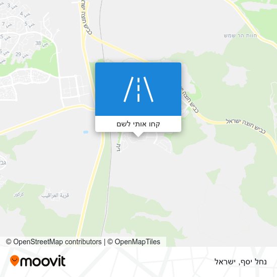 מפת נחל יסף