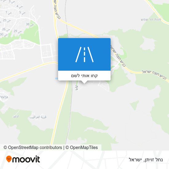 מפת נחל זויתן