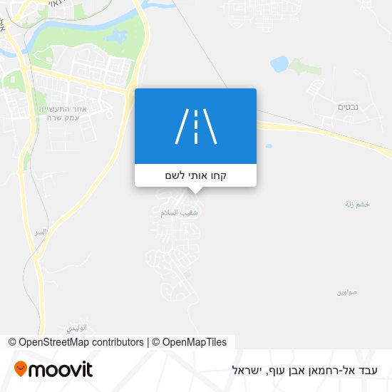 מפת עבד אל-רחמאן אבן עוף