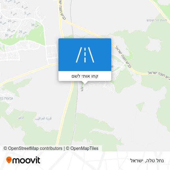 מפת נחל טלה
