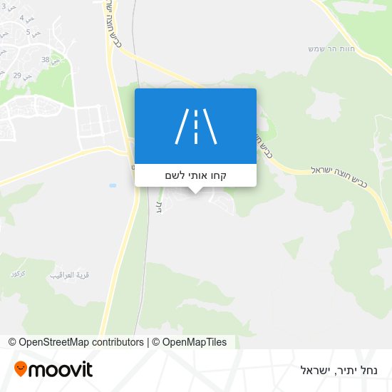 מפת נחל יתיר