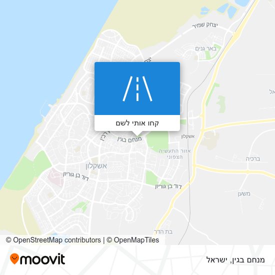 מפת מנחם בגין