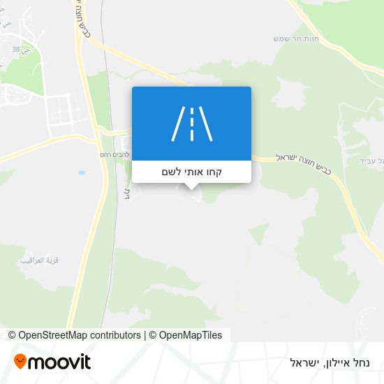 מפת נחל איילון