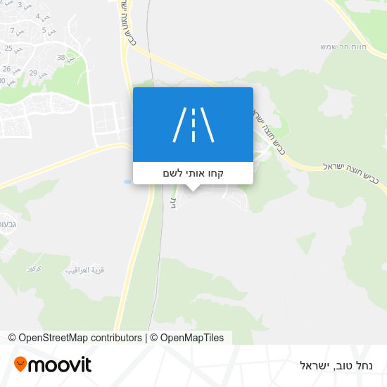 מפת נחל טוב