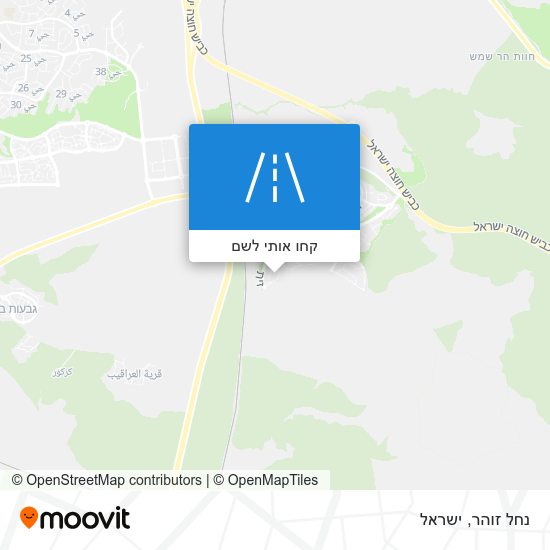 מפת נחל זוהר