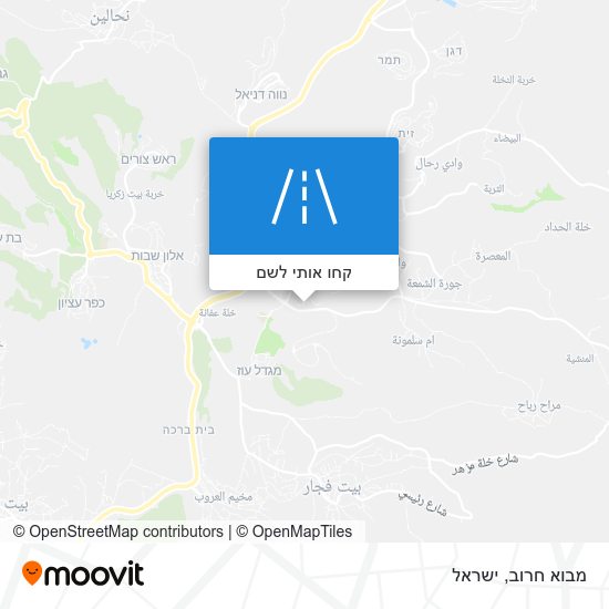 מפת מבוא חרוב