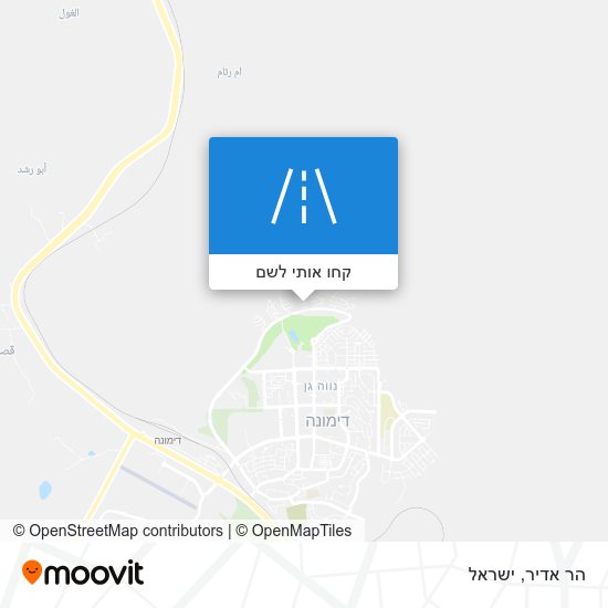מפת הר אדיר