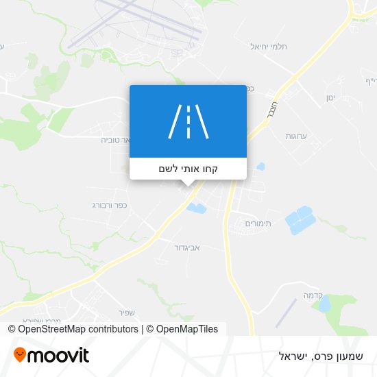 מפת שמעון פרס