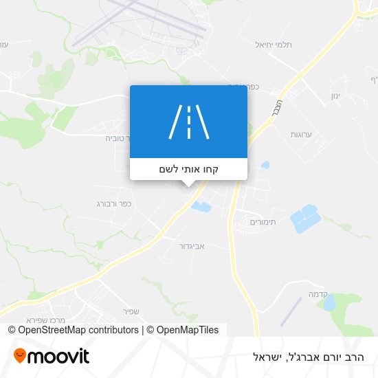 מפת הרב יורם אברג'ל