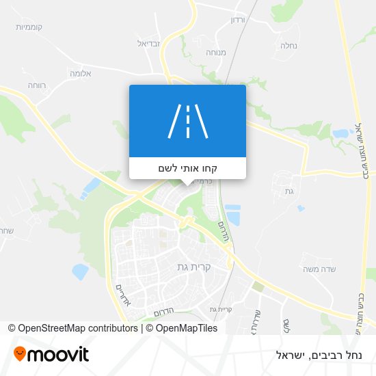 מפת נחל רביבים