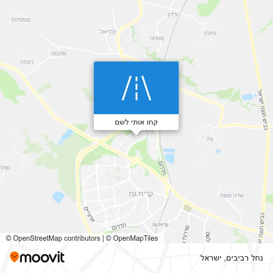 מפת נחל רביבים