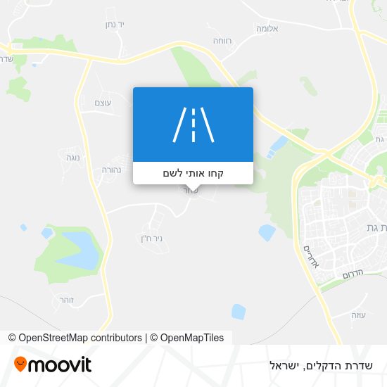 מפת שדרת הדקלים
