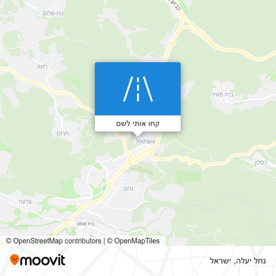 מפת נחל יעלה