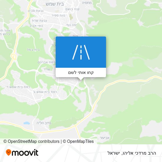 מפת הרב מרדכי אליהו