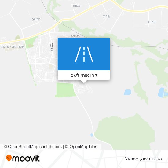 מפת הר חורשה